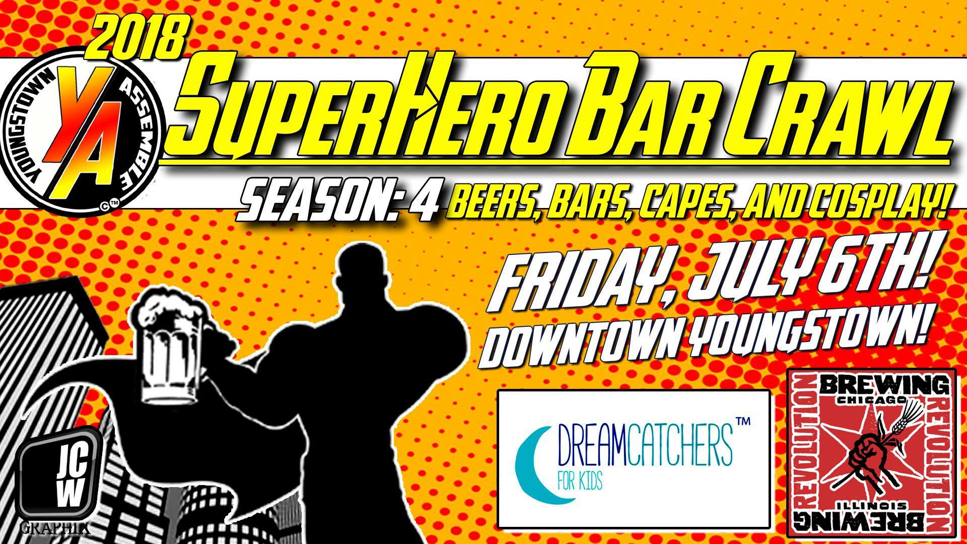 Super Hero Bar crawl Promo